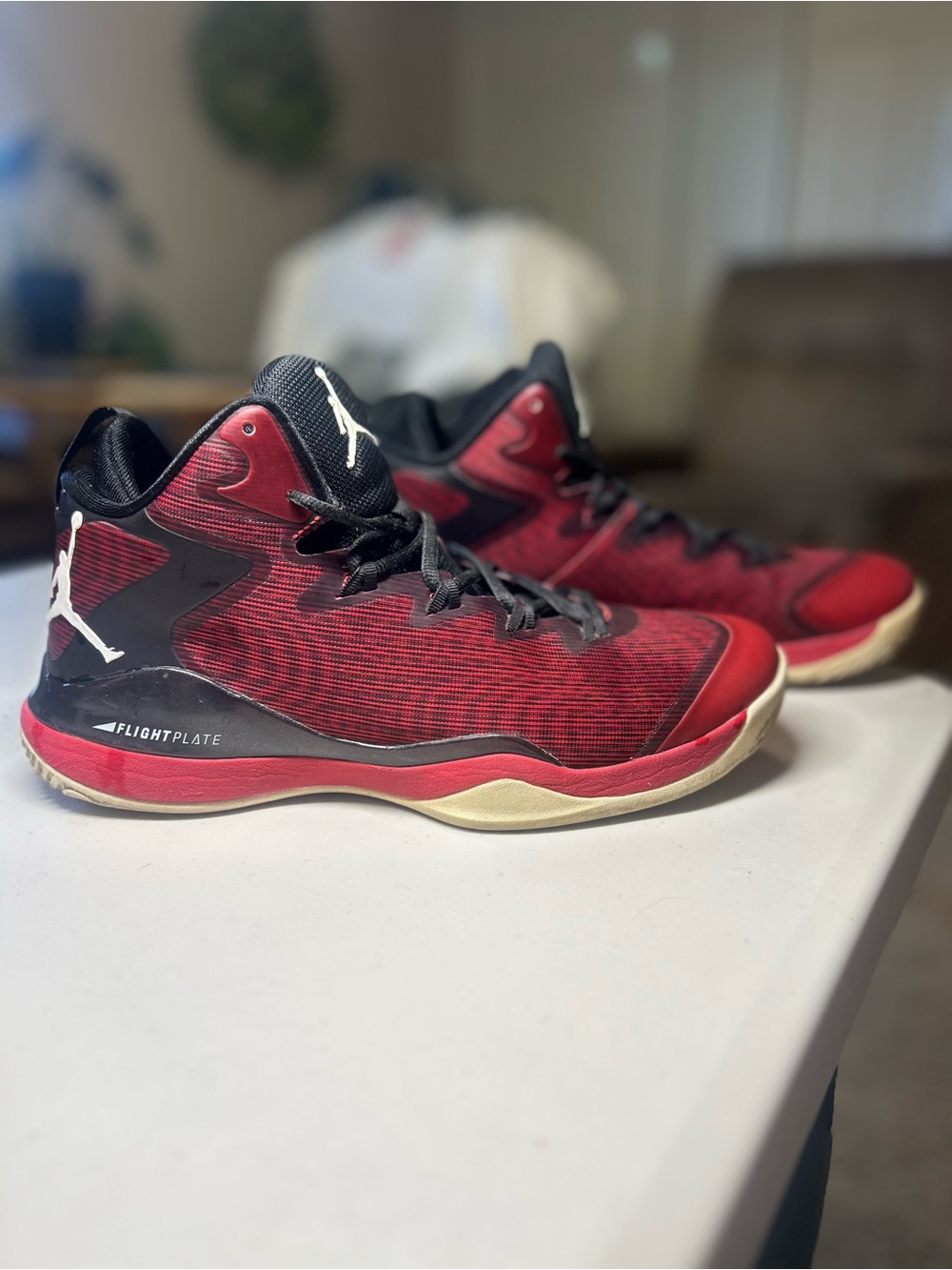 Jordan Super.Fly 3 Red Black Vintage Basketball Shoes Men’s Size 9